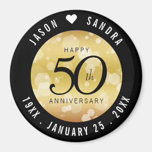Imán Elegante 50° Aniversario del Boda de Oro