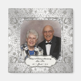 Imán Elegante 60° Aniversario del Boda