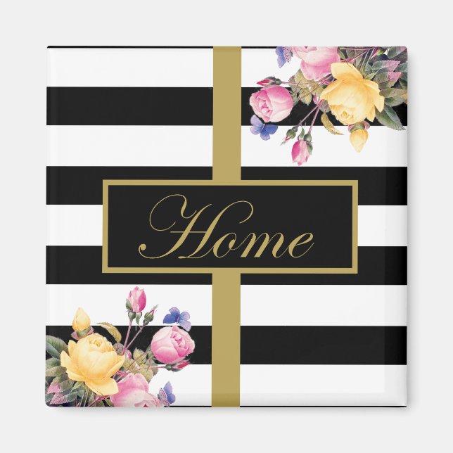 Imán Elegante a rayas (Frente)