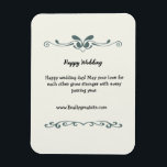 Imán elegante bienvenida de boda personalizada<br><div class="desc">da la bienvenida a tus invitados con estilo con este hermoso letrero de boda diseñado.</div>