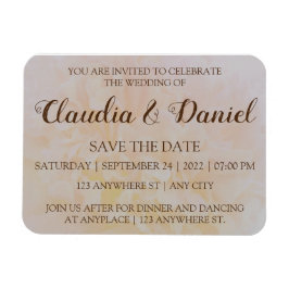 Imán Elegante boda floral de peones polvorientos