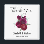 Imán Elegante Boda Magenta Rosa Floral Bouquet<br><div class="desc">Un imán favorecedor con una hermosa imagen de un ramo de flores magenta y rosa.</div>