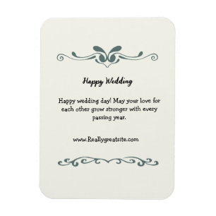 Imán elegante boda personalizado welcom