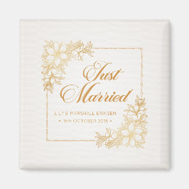 Imán Elegante Boda recién casado | Fridge Magnet