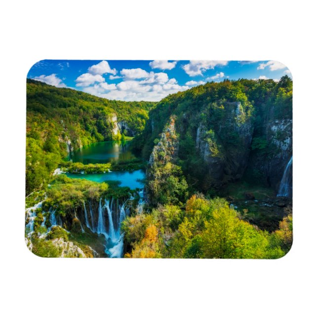 Imán Elegante cascada escénica, Croacia (Horizontal)
