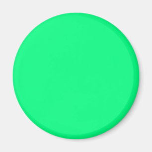 Imán Elegante Color Verde Primavera Neón Sólido Minimal