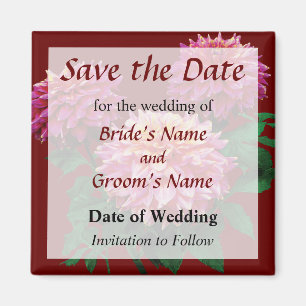 Imán Elegante Dahlia Kidds Climax Save the Date
