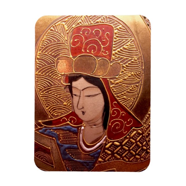 Imán Elegante dama asiática (Vertical)
