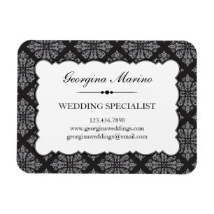 Imán Elegante Damask Profesional Business