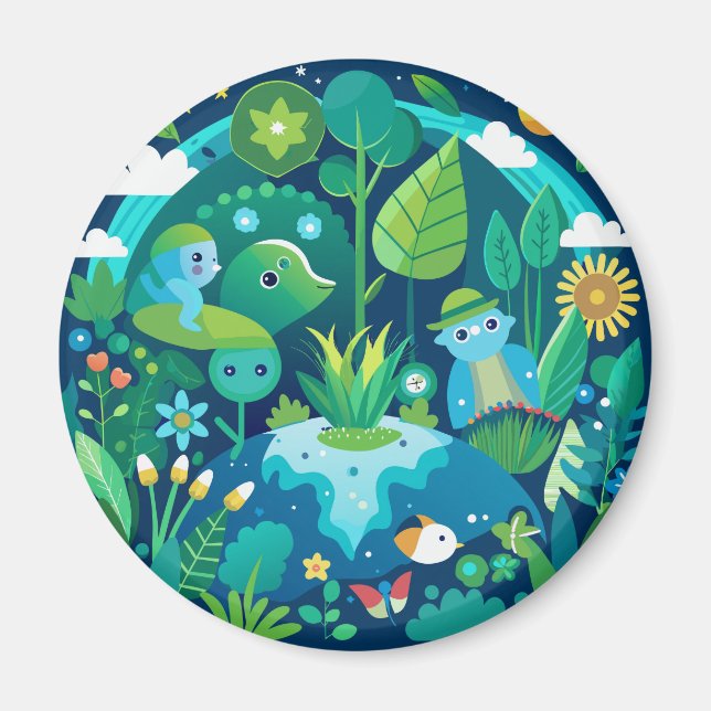 Imán Elegante diseño en forma de Shamrock para St. Patr (Frente)