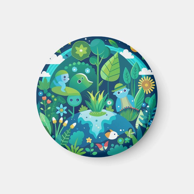 Imán Elegante diseño en forma de Shamrock para St. Patr (Frente)