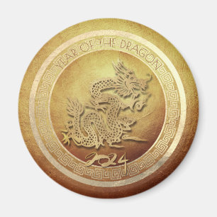 Imán Elegante Dragón chino vietnamita de Año Nuevo 2024