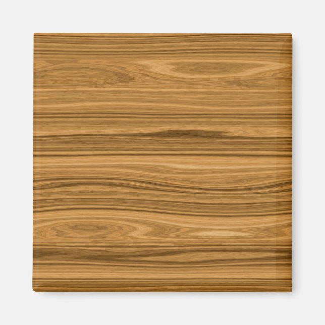 Imán Elegante Estilo de grano de madera (Frente)