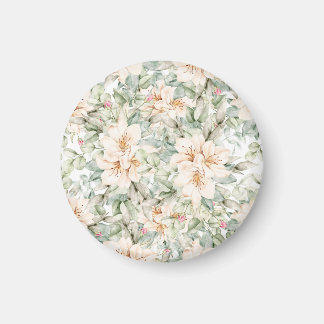 Imán elegante floral