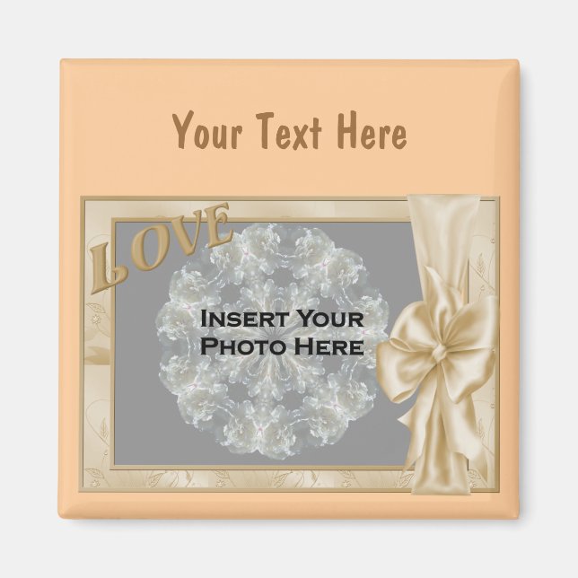 Imán Elegante Foto De Diseño De Amor Y Vestimenta (Frente)