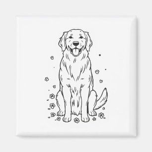 Imán Elegante Foto de Mascota Personalizada Rústica Mod