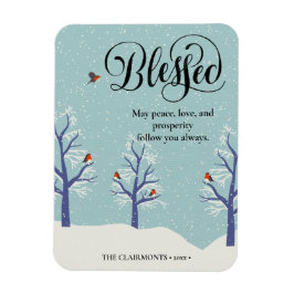 Imán Elegante guión negro moderno BLOQUEO cardenal