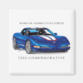 Imán Elegante Ilustracion de Vette conmemorativo 2004