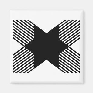 Imán Elegante inicio en monograma de letra X