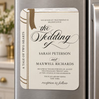 Elegante Invitación de Boda de Novela de Cuento de