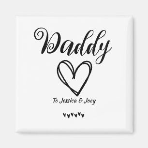 Imán elegante, mejor papá de todos, papá amor personali