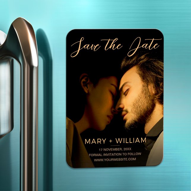 Imán Elegante Moda De Boda Salvar La Foto De La Fecha (Subido por el creador)