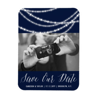Imán Elegante Moda De Luces Esparkling Foto Guardar La