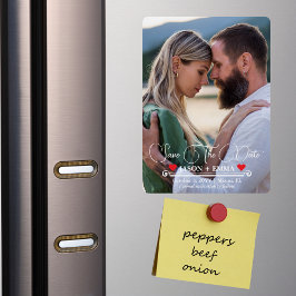 Imán Elegante Moderno Guardar La Plantilla De Fotos De