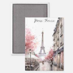 Imán Elegante París Francia Torre Eiffel Pintura