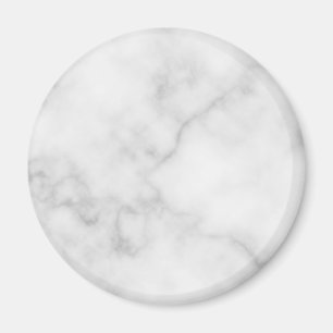 Imán Elegante patrón de mármol blanco