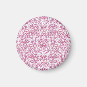 Imán Elegante patrón floral rosa