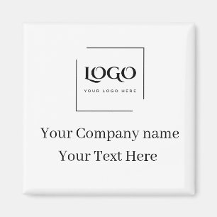 Imán Elegante plantilla de tu logo personalizada