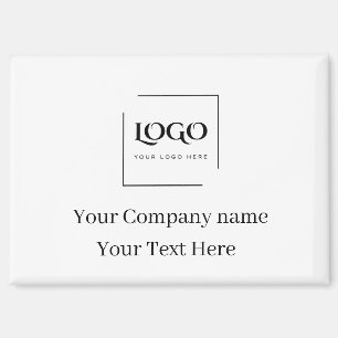 Imán Elegante plantilla de tu logo personalizada
