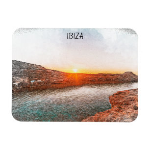 Imán Elegante puesta de sol de Ibiza España