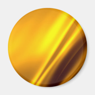 Imán Elegante rayado de satén dorado
