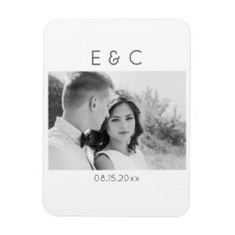 Imán Elegante recordatorio alto en blanco y negro de tu