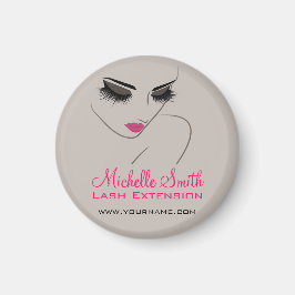 Imán Elegante salón de belleza con extensión de ceniza