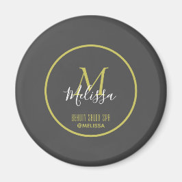 Imán Elegante salón de belleza gris SPA de Melissa Mono