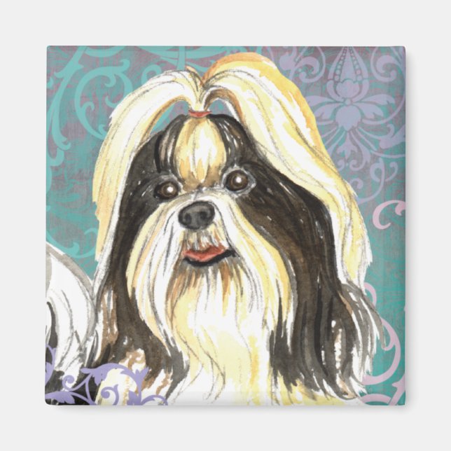 Imán Elegante Shih Tzu Magnet (Frente)