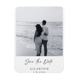 Imán Elegante tarjeta de compromiso de boda Save the Da