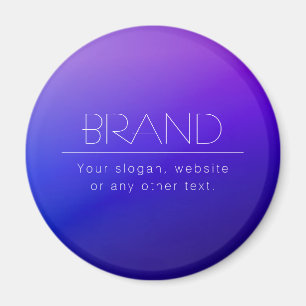 Imán Elegante texto editable y color morado moderno des