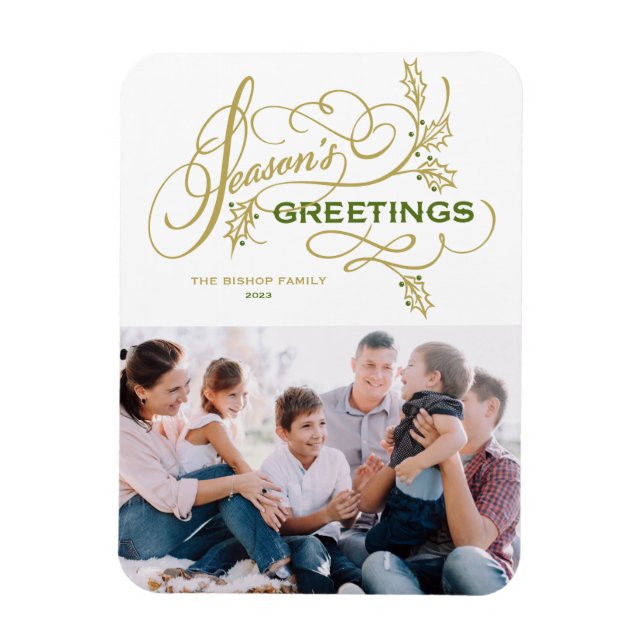 Imán Elegante y floreciente foto de la familia de salud (Vertical)