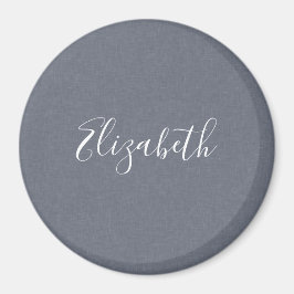 Imán Elegante y personalizada línea gris azul