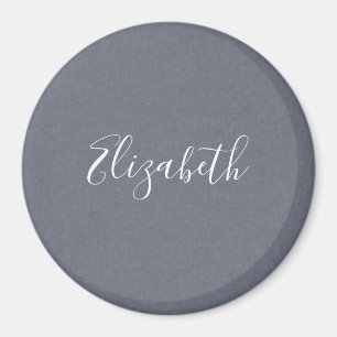 Imán Elegante y personalizada línea gris azul