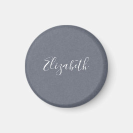 Imán Elegante y personalizada línea gris azul