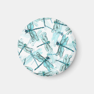 Imán Elegantes libélulas: Maravilla de color de agua