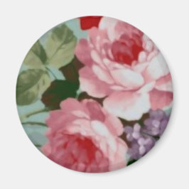 Imán Elegantes rosas rojas rosadas de época