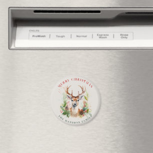 Imán Elegantes y elegantes Navidades de venado Personal