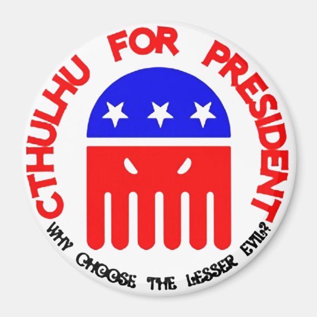 Imán Elegir al menor malvado (Frente)