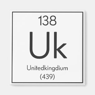Imán Elemento británico "Unitedkingdium" Química divert